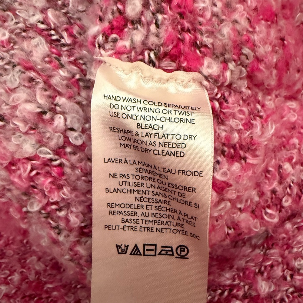 Free People BFF Cocoon Dip Dye Sweater Pink Size SP - Picture 6 of 9